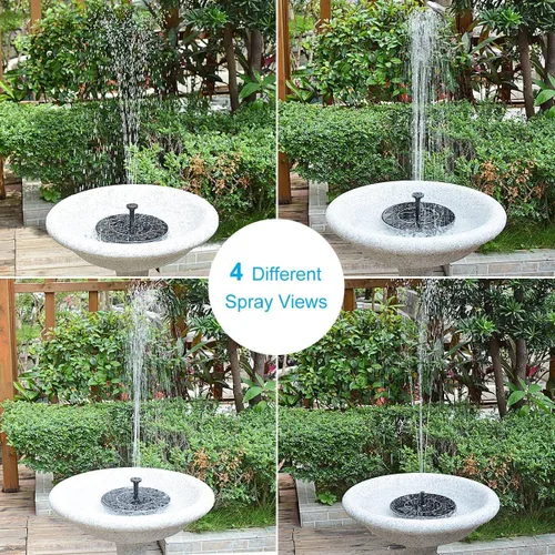 Miniatura 2 de Fuente solar para baño de pájaros, bomba de fuente con energía solar de 1.5 vatios, bombas de agua flotantes para jardín, patio, estanque y piscina