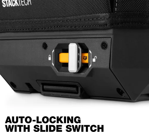 Miniatura 6 de TOUGHBUILT StackTech - Bolsa de herramientas de poliéster negro con cremallera de 11 pulgadas