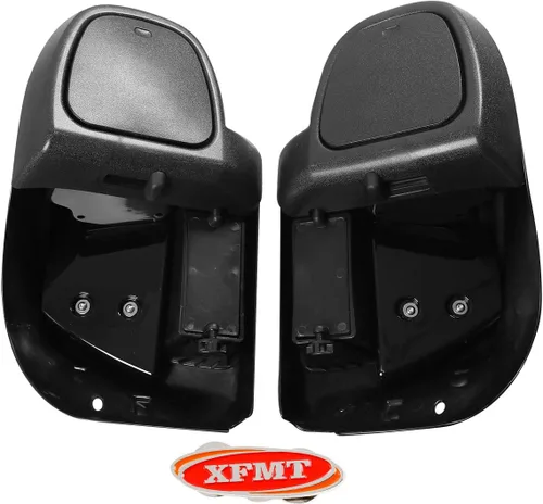Miniatura 2 de XFMT - Carenadura inferior ventilada para las piernas tipo guantera, modelos FLT, FLHT, FLHTCU, FLHRC, Road King, Street Glide, Electra Glide, Negro