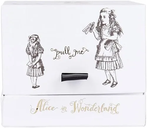 Miniatura 4 de V&A Taza de Alicia en el País de las Maravillas en caja de regalo, diseño de Alicia, porcelana fina, color blanco, 11.8 fl oz