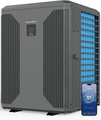 Miniatura 12 de bomba de calor para piscina de 16000 BTU, calentador eléctrico para piscina de 5000 galones, para uso sobre el nivel del suelo y enterrado, control