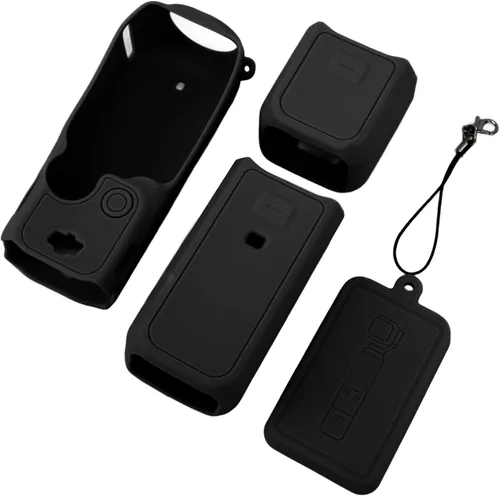 Miniatura 5 de Yunseity Funda de silicona para cámara deportiva, 3 fundas protectoras, funda suave y flexible para cámara OSMO 3, accesorio protector completo