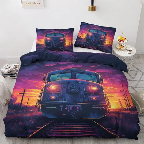 Miniatura 19 de Phoenix Funda de edredón tamaño King Juego de ropa de cama de pájaro de fantasía 3 piezas Funda de edredón con patrón de microfibra suave