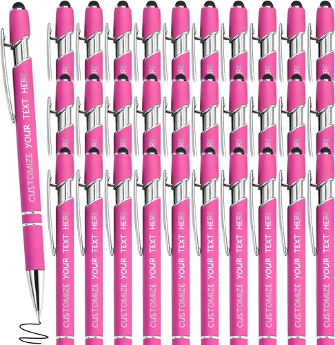 Miniatura 63 de Bolígrafos personalizados con lápiz óptico y grabado gratis, bolígrafos personalizados para negocios, graduación, aniversarios (hasta 500 unidades)