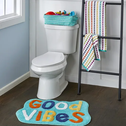 Miniatura 6 de SKL Home by Saturday Knight Ltd. - Alfombra Good Vibes, color verde azulado