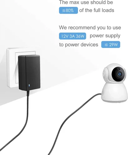 Miniatura 7 de ALITOVE Fuente de alimentación de 12 V CC 12 voltios 3A 36 W adaptador de corriente 100 ~ 240 V CA a CC 12 V convertidor 3Amp 2.5A 2A AC/DC