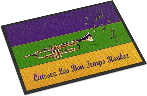 Miniatura 8 de Caroline's Treasures 8382MAT - Tapete de Mardi Gras de 18 x 27 pulgadas, para interiores y exteriores, para entrada, antideslizante, lavable