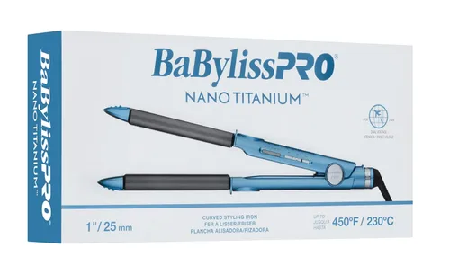Miniatura 7 de BaBylissPRO Plancha plana de titanio nano, plancha de pelo de 1 pulgada en U para resultados profesionales de salón y todo tipo de cabello