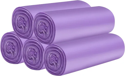Miniatura 19 de 5 rollos de bolsas de basura pequeñas – 200 bolsas de basura pequeñas duraderas de 4 galones para el hogar, oficina, cocina, baño, dormitorio, forro