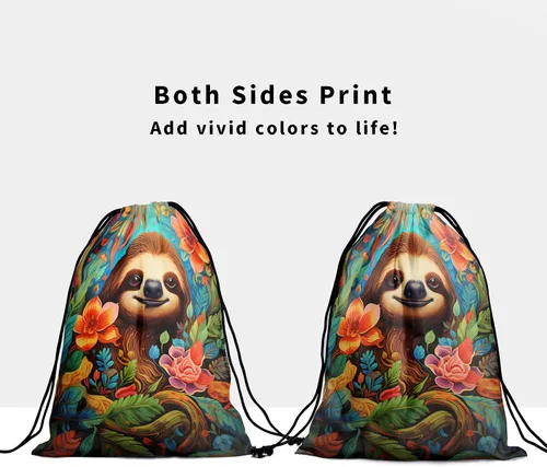 Miniatura 87 de Bolsa de agarre de gimnasia de piel de animal, bolsa de gimnasia con cordón ajustable, bolsa de cuerda para fauna silvestre, Mariposas Galaxy