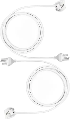 LEAGY Paquete de 2 adaptadores de corriente de repuesto de 6 pies de cable de extensión de pared compatible con Mac iBook MacBook Pro MacBook