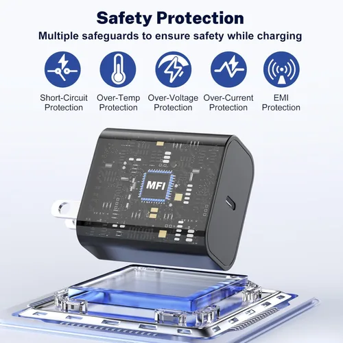 Miniatura 3 de Cargador súper rápido tipo C para Samsung Galaxy S26 Ultra, bloque de cargador USB C, paquete de 2 con 6TF+cable de carga rápida de 10 pies