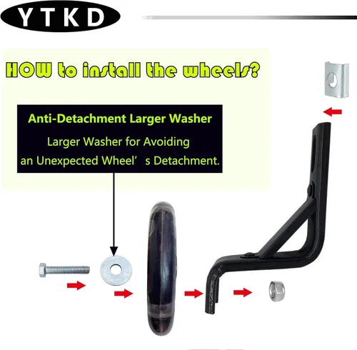 Miniatura 3 de Ruedas de entrenamiento para bicicleta,Compatible para bicicletas de 12 pulgadas,Rueda de silencio flash