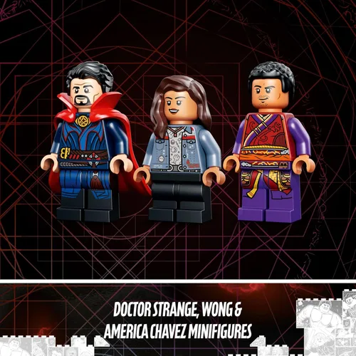 Miniatura 5 de LEGO Marvel Gargantos Showdown 76205 Monster Building Kit con Doctor Strange, Wong y America Chavez para mayores de 8 años (264 piezas)