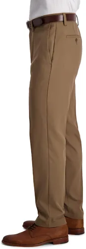 Miniatura 2 de Haggar Cool 18 Pro Slim Fit Flat Front Superflex Pantalón de cintura para hombre