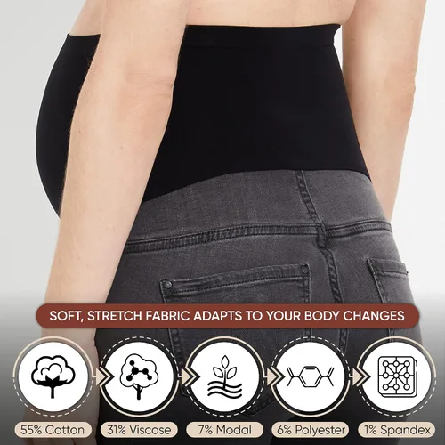 Miniatura 6 de Motherhood Maternity Jegging de mezclilla para mujer color azul índigo Azul