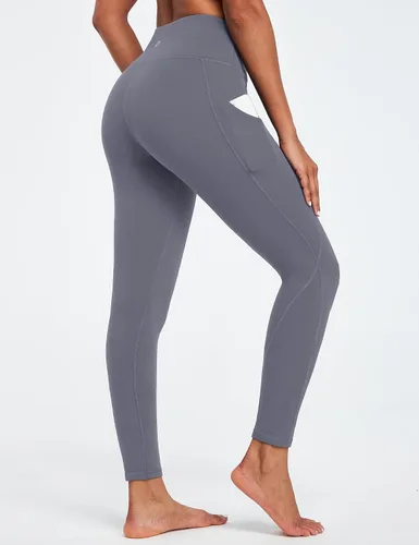 Miniatura 40 de Ewedoos - Leggings con bolsillos para mujer, de talle alto, pantalones de yoga, pantalones de entrenamiento, con levantamiento de glúteos
