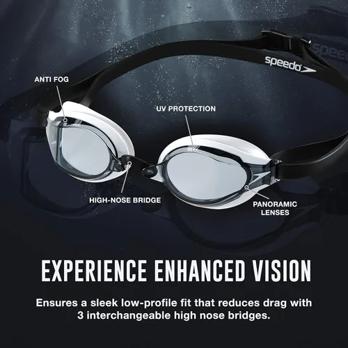 Miniatura 6 de Speedo Speed Socket 2.0 - Lentes de natación Blanco/Negro