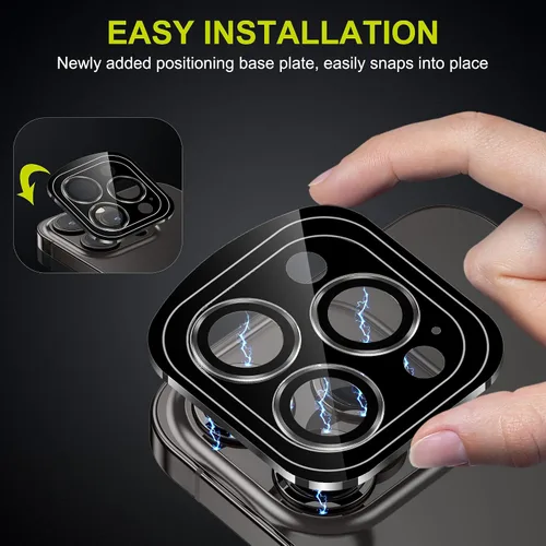 Miniatura 3 de WSKEN Protector de lente de cámara para iPhone 14 Pro/iPhone 14 Pro Max, [modo de disparo nocturno] Protector de pantalla de vidrio templado HD