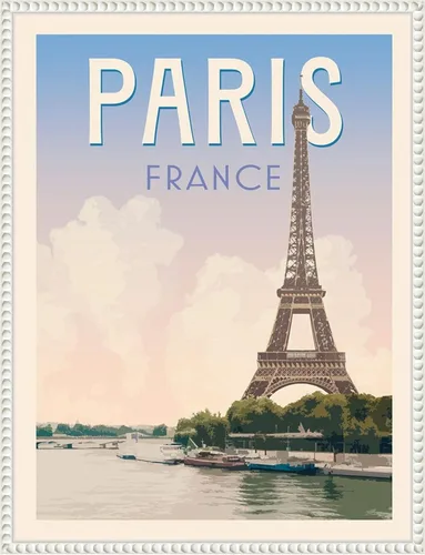 Miniatura 14 de Amanti Art Framed Canvas Wall Art 42x32 Retro Style Travel Poster III by Victoria Barnes, Framed Wall Art Canvas, Cityscapes Artwork, Modern Decor