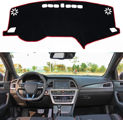 Miniatura 9 de para Hyundai Sonata 2011 2012 2013 2014 Funda para salpicadero, Funda para consola central, Alfombrilla para salpicadero, Protector de alfombra