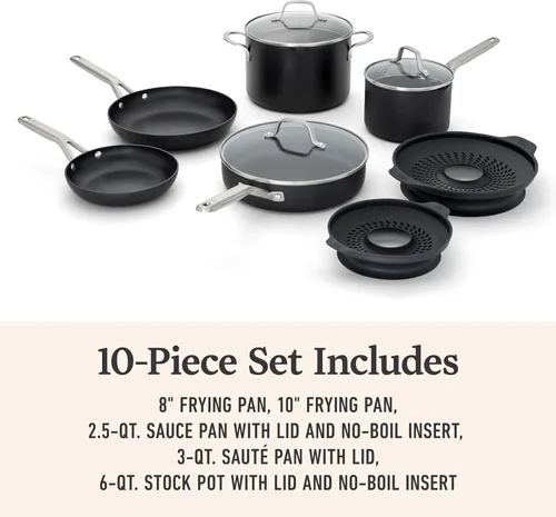 Miniatura 6 de Calphalon® Juego de utensilios de cocina antiadherentes anodizados duros de 10 piezas