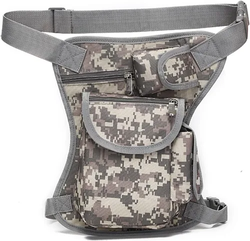Bolso táctico militar de la pierna del descenso de Molle, paquete del muslo para la motocicleta, ciclismo, equitación, camping, bolsos de cintura,