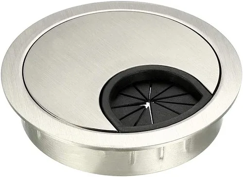 Miniatura 11 de uxcell Cubierta de agujero para cable, 2 pulgadas/1.969 in, aleación de zinc, para cable de escritorio, ojales, cubierta de agujero para oficina