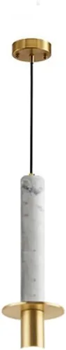 Miniatura 6 de Modernas luces colgantes LED cálidas, lámpara colgante industrial de cobre completo, lámpara colgante de cobre completo, lámpara de araña de mármol