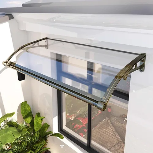 Miniatura 5 de Toldo grande de aleación de aluminio para puerta delantera, toldo para ventana de refugio de lluvia, toldo de jardín, patio, porche, toldo, cubierta