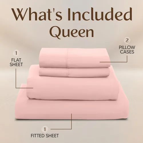 Miniatura 142 de Utopia Bedding Juego de sábanas Queen – Sábanas de 4 piezas para cama tamaño Queen, microfibra suave y transpirable, incluye 1 sábana bajera, 1 Gris
