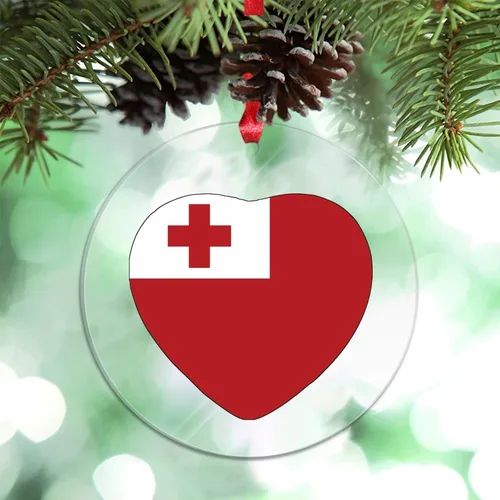 Miniatura 13 de Adorno de Navidad personalizado de la bandera de Venezuela 2023, adornos de corazón para árboles de Navidad, acrílico país, ciudad, recuerdo