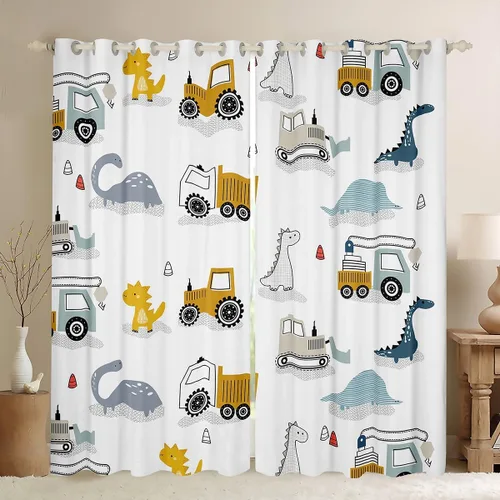 Miniatura 17 de Feelyou Cortinas opacas con estampado de leopardo para dormitorio, sala de estar, safari, cortinas de oscurecimiento de habitación con purpurina