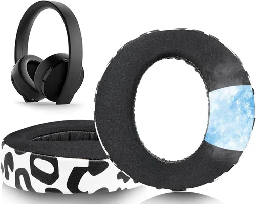 Miniatura 9 de SOULWIT Almohadillas de repuesto para auriculares Sony New Gold Wireless PlayStation PS4 (versión 2018), almohadillas con espuma de alta densidad