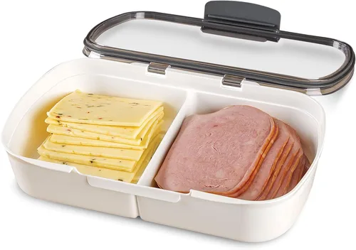 Miniatura 9 de ProKeeper Recipiente de almacenamiento de alimentos Deli con sello de silicona hermético y tapa compatible con borrado en seco Deli Keeper