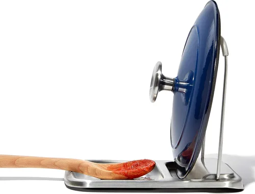 Miniatura 11 de OXO Good Grips - Soporte para cucharas de acero inoxidable con soporte para tapa