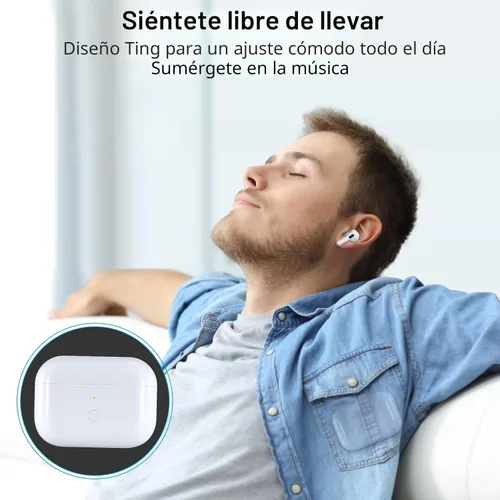 Miniatura 7 de Funda de carga inalámbrica de repuesto compatible con AirPods Pro de 1ª y 2ª generación, cargador AirPods Pro de 1ª y 2ª generación con botón