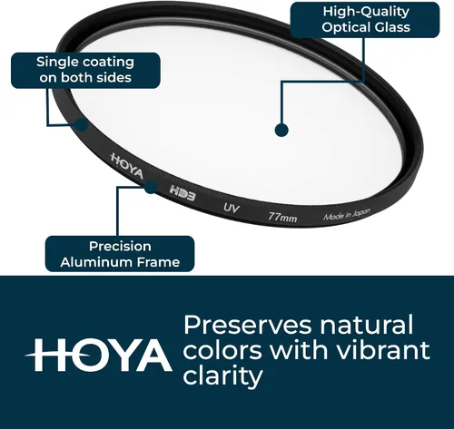 Miniatura 4 de Hoya HD3 - Filtro protector UV de 3.031 in, certificado para cámaras de más de 100 MP+ con filtro UV ultra duro, resistente a las manchas, manchas e