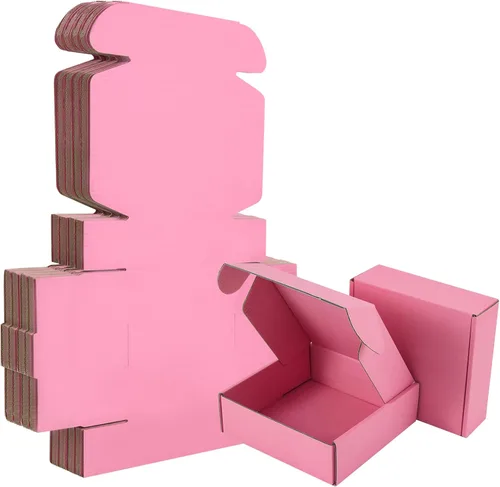 Miniatura 14 de Paquete de 25 Cajas de Envío Pequeñas Moradas de Cartón Corrugado 9x6x3 pulgadas, Caja Corrugada para Embalaje de Pequeños Negocios, Empaque