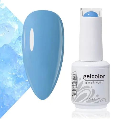 Miniatura 5 de Arte Clavo Esmalte de uñas de gel rosa lechosa de 0.5 fl oz, con luz LED, UV, remojado, transparente, rosa nude, manicura francesa, rosa claro