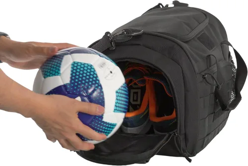 Miniatura 4 de APRlLBAY - Bolsa de lona militar de gran capacidad de 43 litros, bolsa táctica de gimnasiofin de semana para hombres y mujeres (negro azabache)