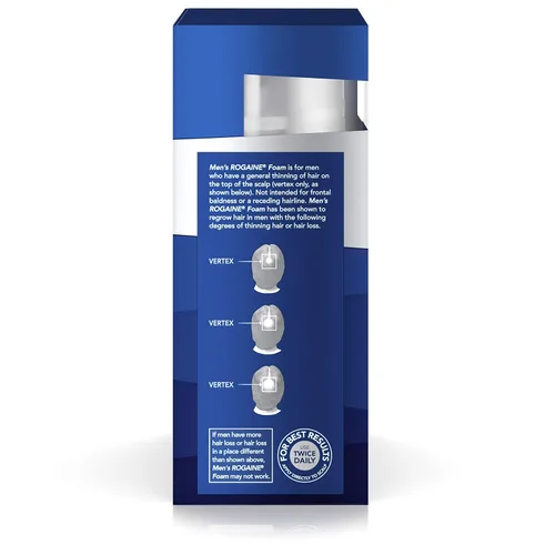 Miniatura 3 de Rogaine Espuma de crecimiento para hombre 5% sin perfume 3 meses (paquete de 2)
