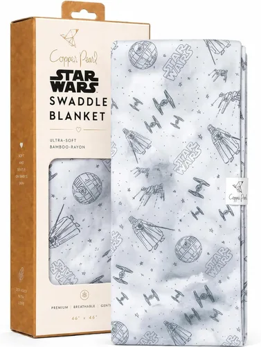 Miniatura 7 de Copper Pearl Mantas envolventes para recién nacidos, mantas suaves y elásticas para niños y niñas, mantas de bebé grandes de 46 x 46 pulgadas