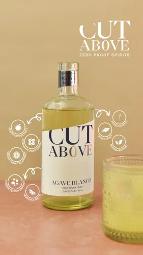 Miniatura 10 de Cut Above Agave Blanco – Alternativa de tequila sin alcohol galardonada para margaritas y cócteles sin alcohol, alcohol sin prueba, 25.4 fl oz