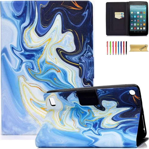 Miniatura 8 de Dteck - Funda para tablet Kindle Fire 7, funda protectora completa con función atril ajustable y función de encendido y apagado automático