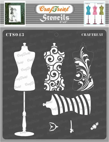 Miniatura 13 de CrafTreat Plantillas para álbumes de recortes, plantillas de mariposa en capas para pintar sobre madera, paredes, muebles, tela y lienzo, diseño