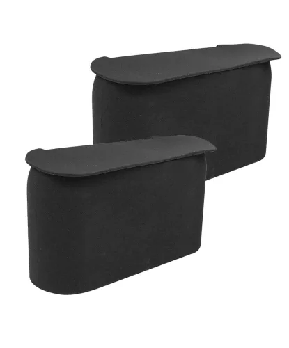 JAVOedge cesto de basura con tapa color Negro, pequeño, material flexible, se adapta En La Mayoría De Puertas Laterales, talla única , Negro