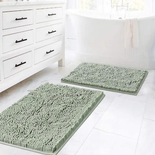 Miniatura 18 de H.VERSAILTEX Alfombras de Baño para Baño Antideslizantes de Felpa Chenille Extra Suaves y Absorbentes para Cuarto de Ducha Lavables a Máquina