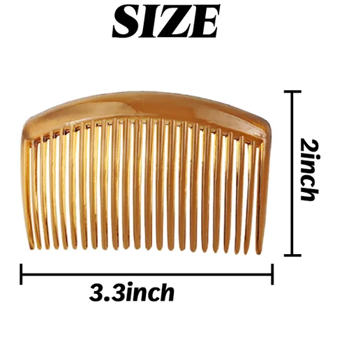 Miniatura 2 de TIHOOD 36 peines laterales de plástico para el cabello, peine giratorio francés con 23 dientes, pinzas de pelo fino, peines decorativos