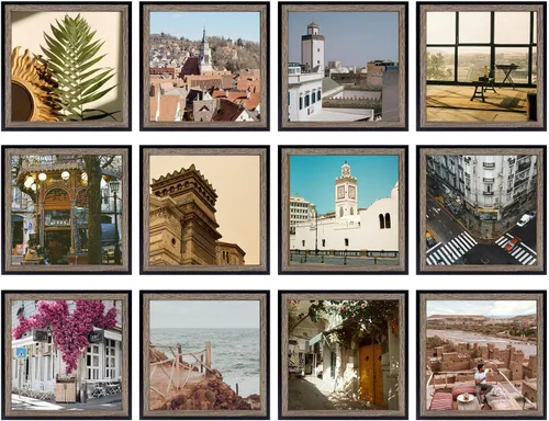 Miniatura 12 de Golden State Art - Colección de marcos de fotos para pared, marco con cristal verdadero.